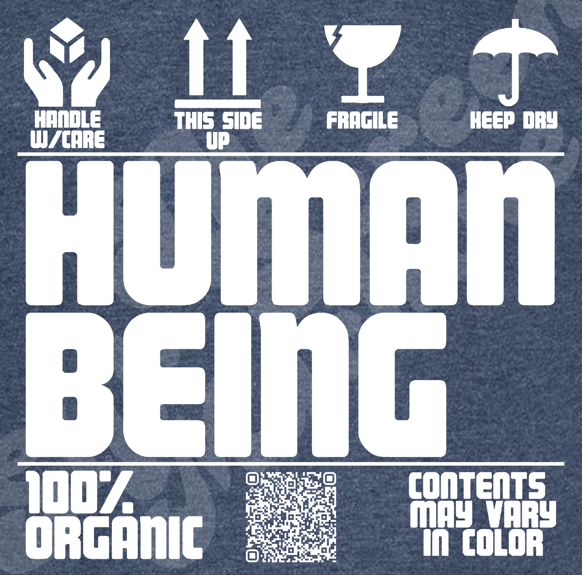 Human Being T-shirt ππ½ββοΈ Global Shipping Label - The Silk Screen Machine