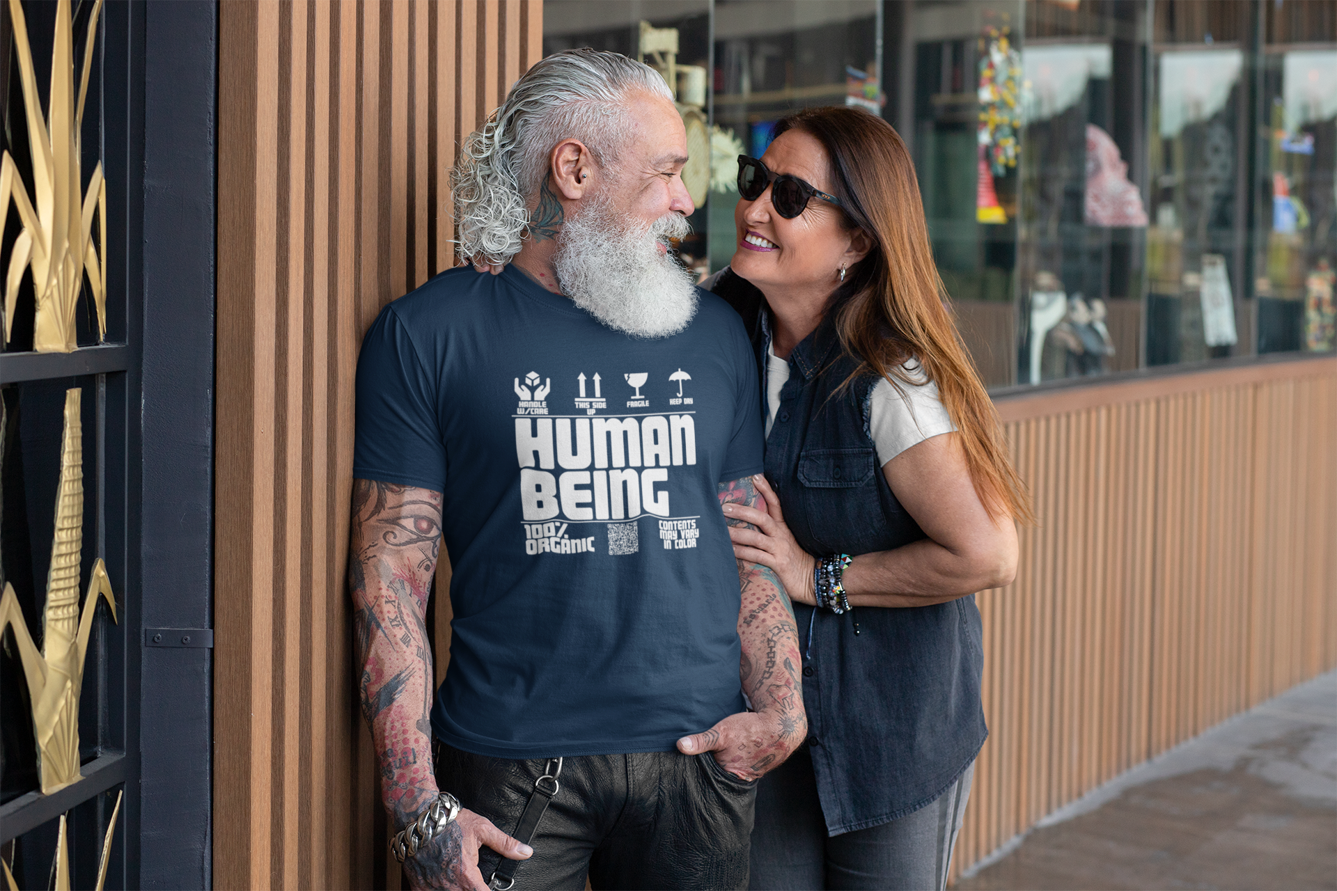 Human Being T-shirt ππ½ββοΈ Global Shipping Label - The Silk Screen Machine