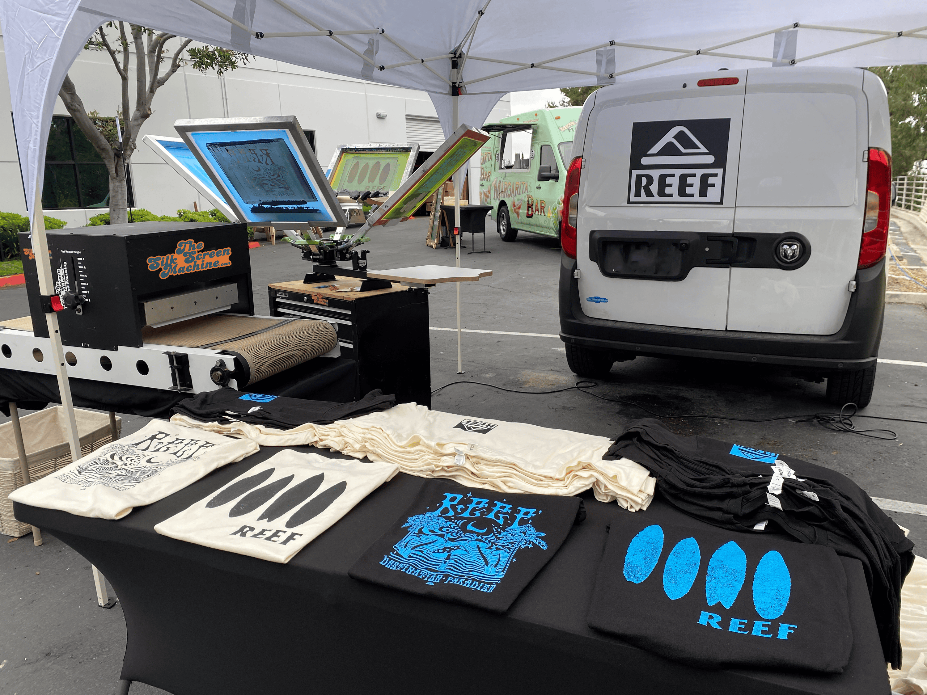 mobile event screen printing food truck turnkey campaign