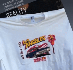 Augmented Reality and live t-shirt screen printing campaign for the Red Bull Music Festival in Los Angeles, California. 