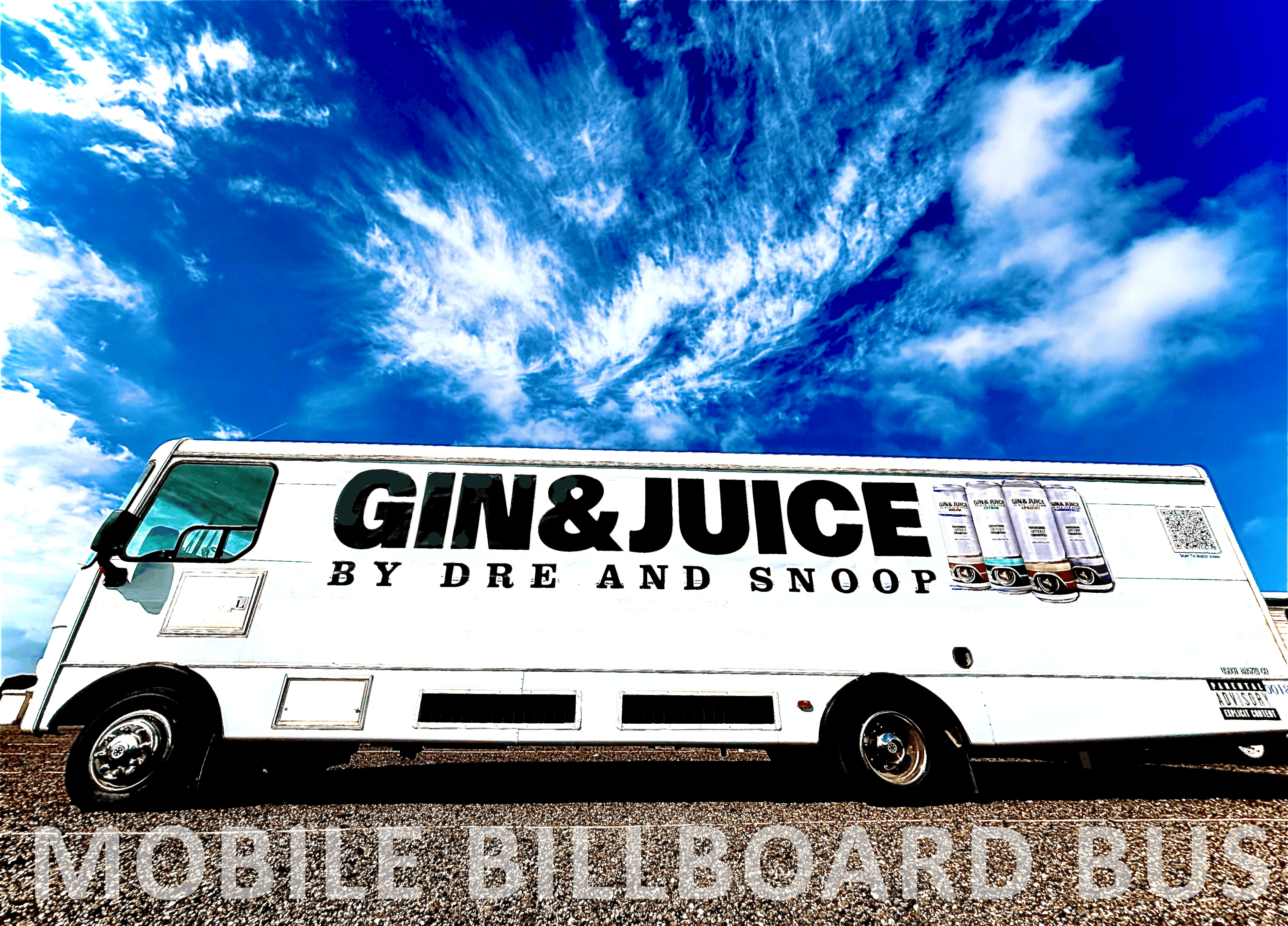 Mobile Billboard Bus that travels across the country performing OOH Brand Advertising Campaigns, promotional marketing and sample programs combined with augmented reality 