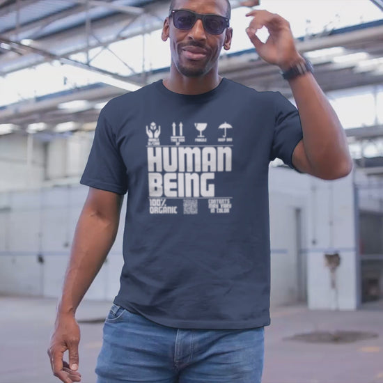 Human Being T-shirt 🙋🏽‍♂️ Global Shipping Label – The Silk Screen Machine
