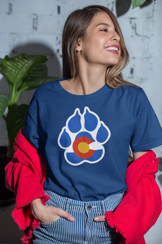 Colorado Flag Dog Paw t-shirts & Hoodies